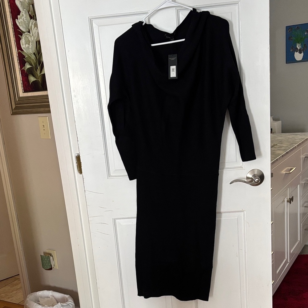 Banana Republic Classic Black Long Sleeve Dress